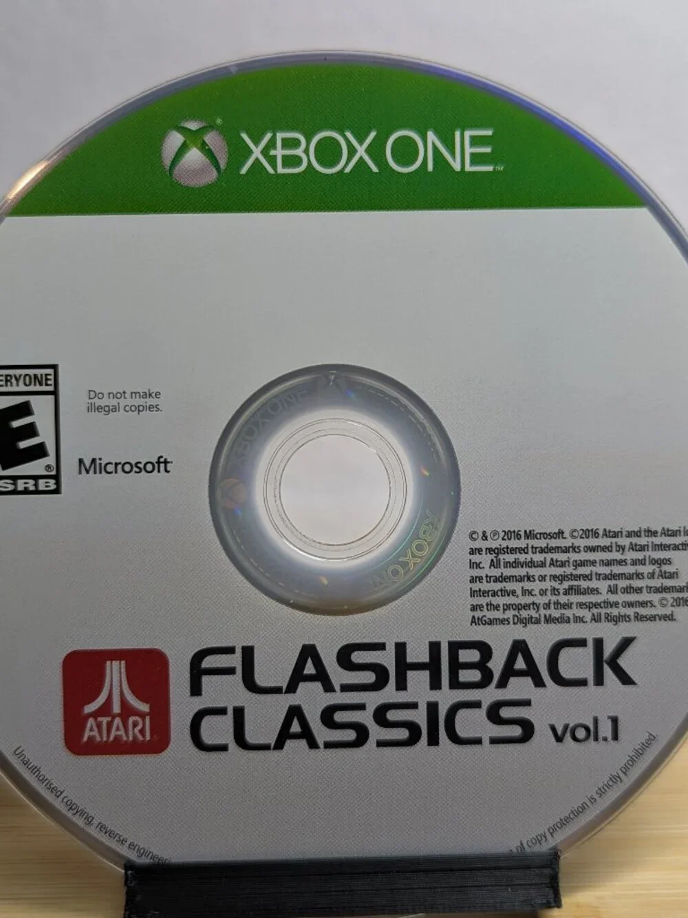 Atari Flashback Classics Vol. 1 (Microsoft Xbox One, 2016) Disk Only Tested!